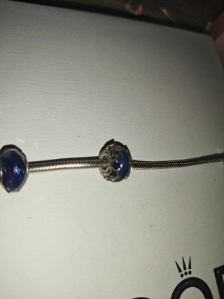 Set 6 murrine Pandora blu