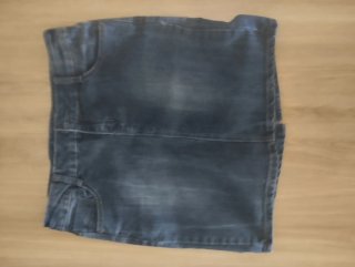 Falda vaquera corta azul
