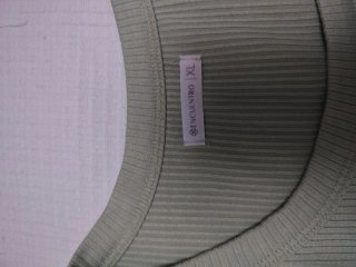 Camiseta sin mangas acanalada verde