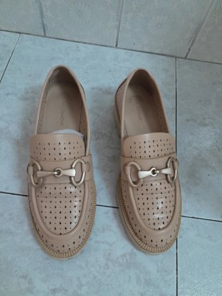 Mocasines piel Latouche beige talla 38