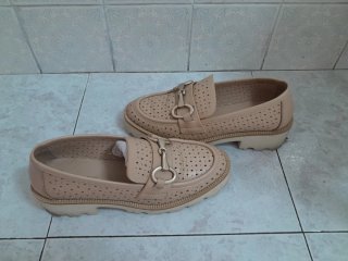 Mocasines piel Latouche beige talla 38