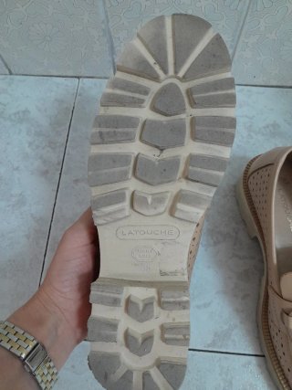 Mocasines piel Latouche beige talla 38