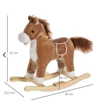 Caballo balancín infantil peluche