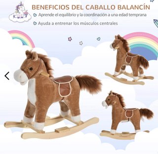 Caballo balancín infantil peluche