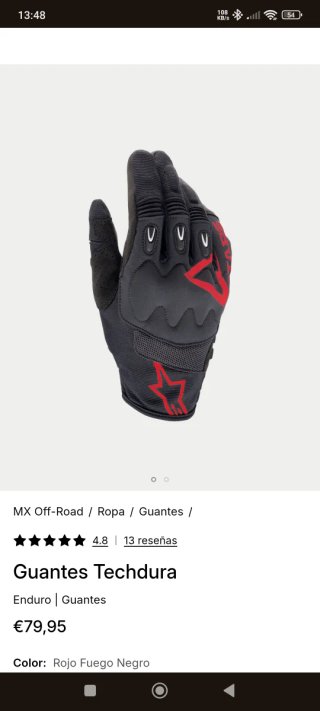 !NUEVOS! Guantes alpinestars