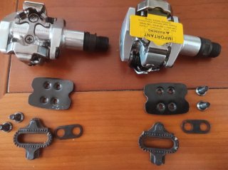 Pedales automáticos Shimano SPD APD M505 Plata