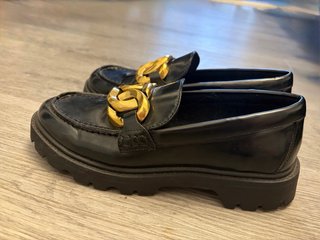 Mocasines Mango Mujer Negro Dorado 37
