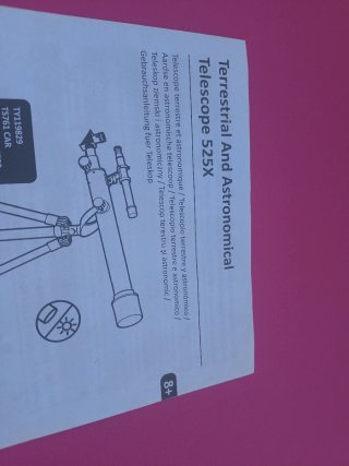 Telescopio con trípode
