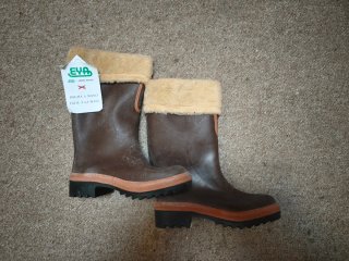 Botas de goma con forro de borrego