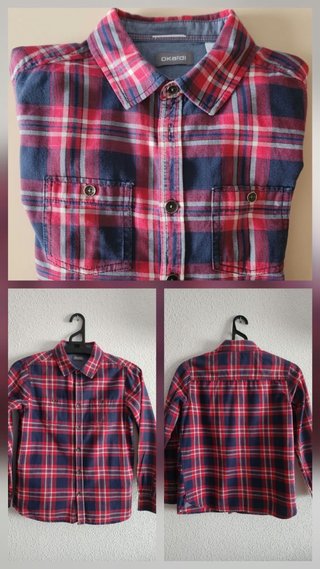 Camisa cuadros niño 10 años