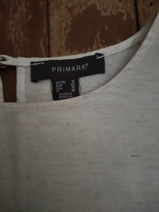 Blusa beige Primark mangas abullonadas