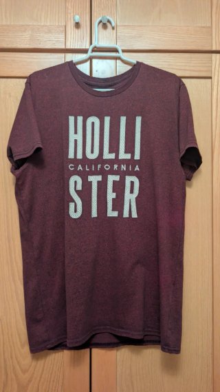 Camiseta Hollister California Roja Talla S