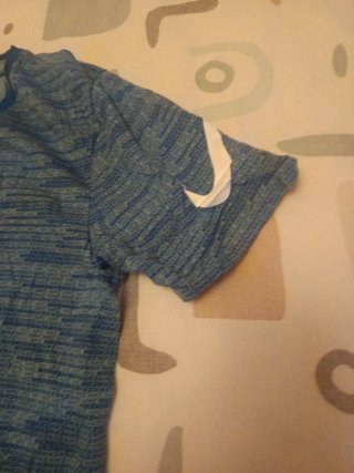 Camiseta Nike Dri-Fit Manga Corta Azul/Teal