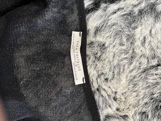 Top Zara negro metalizado Talla S