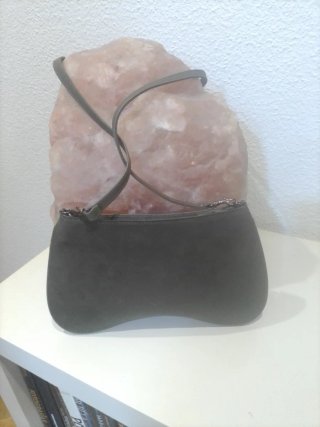 Bolso lentejuelas verde y plata