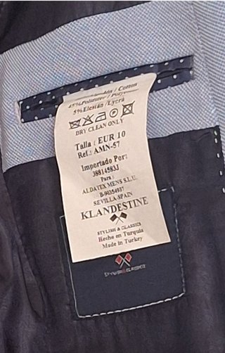 Chaqueta Klandestine niño azul.