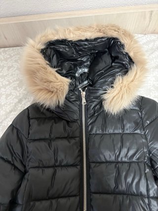 Plumífero Mango Negro Mujer
