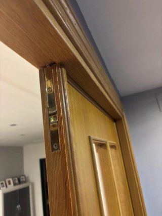 Puertas interior de madera maciza con cristales