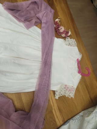Vestido de comunión beige talla única