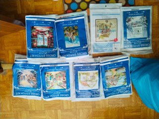 Kits de punto de cruz - Varios diseños 400 ud