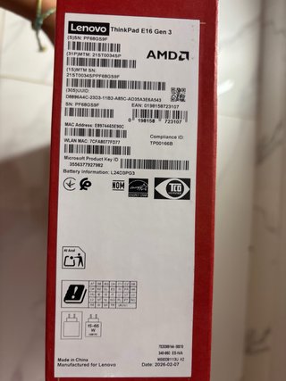 Ordenador portátil Lenovo negro