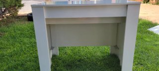 Mesa consola extensible madera blanca