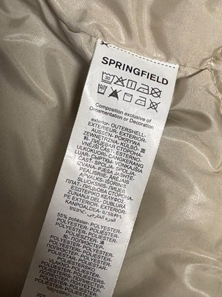 Parka Springfield verde con capucha