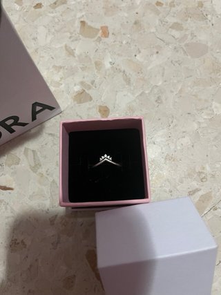 Anillo Pandora Plata Corona