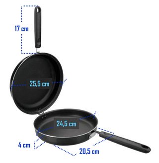 Sartén doble para tortilla de patatas