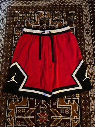 2 Pantalones Jordan Diamond Rojo/Blanco