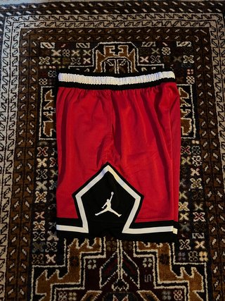 2 Pantalones Jordan Diamond Rojo/Blanco