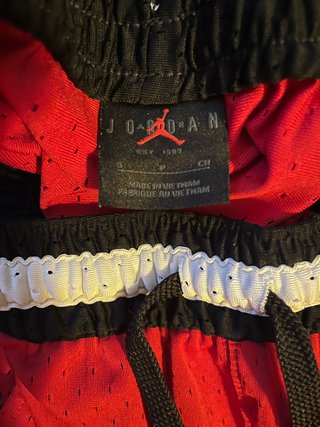 2 Pantalones Jordan Diamond Rojo/Blanco