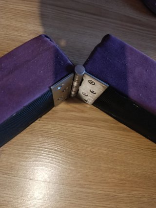 Barra de equilibrio plegable morada