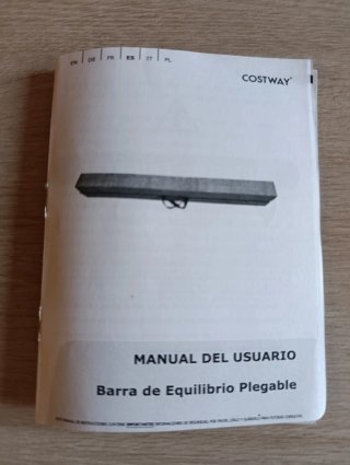 Barra de equilibrio plegable morada