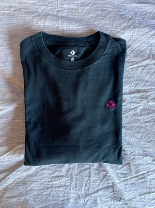 Camiseta Converse manga larga negra