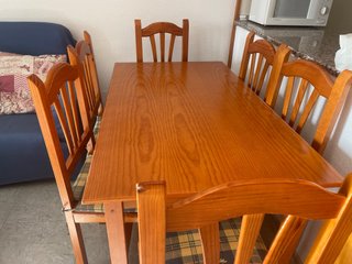 Mesa y 6 Sillas Estilo Provenzal