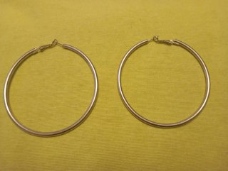 Pendientes Aros Grandes Plateados