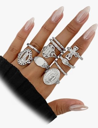 Conjunto de Anillos de Aleación T/varias