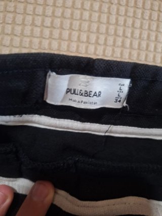 Pantalón Chandal Pull&Bear Negro Talla L