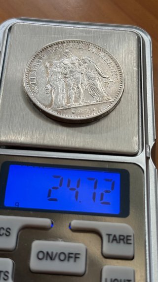5 Francos 1875 Moneda Francesa