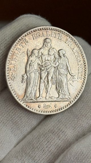 5 Francos 1875 Moneda Francesa