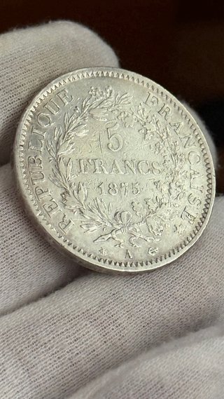 5 Francos 1875 Moneda Francesa