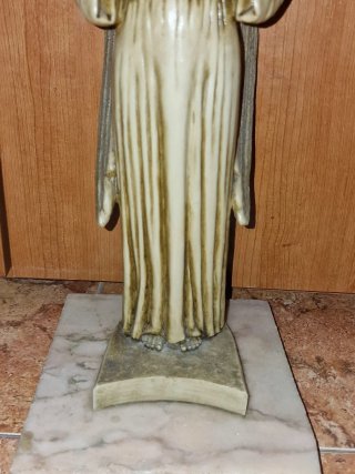 Figura Ángel Marmolina y Base Mármol