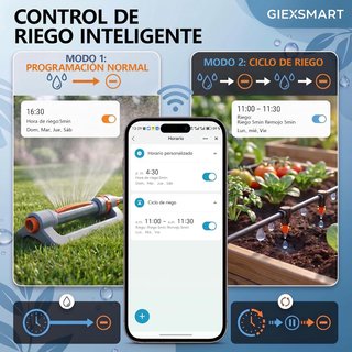 Temporizador riego GIEXSMART WiFi GX-01WF