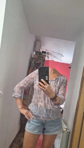 Blusa seda Massimo Dutti.