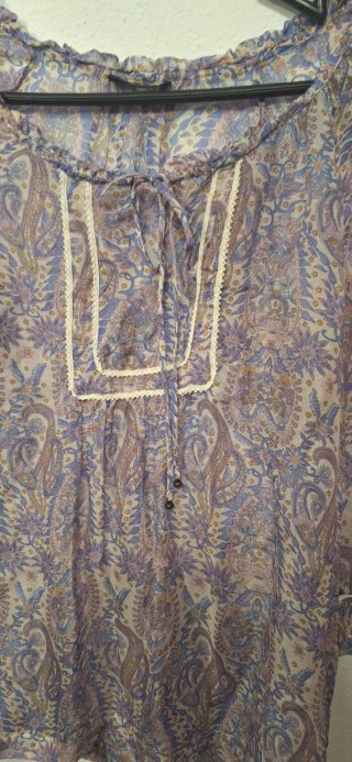 Blusa seda Massimo Dutti.