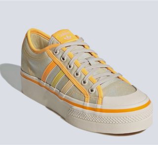 Zapatillas Adidas NIZZA Plataforma Beige Naranja