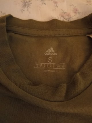 Camiseta Adidas Algodón verde Talla S