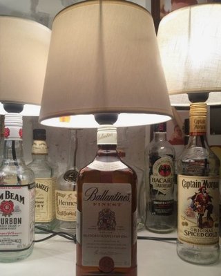 Botella Vacía Ballantine's Whisky 1L / Lámparas