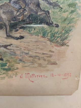Disegno Antico Caccia Mottarone 18-10-1890